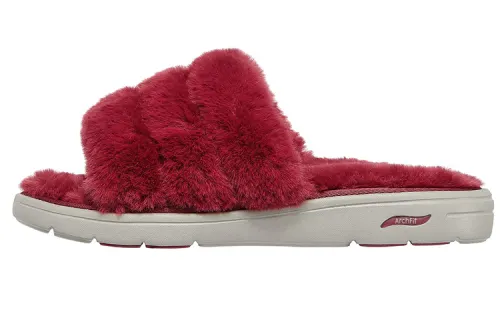 Skechers Arch Fit Slide Slippers Women's Pink/White