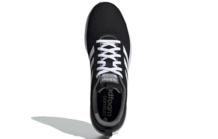 Мужские кроссовки adidas Lite Racer Cln (черно-белые) — Чёрный / белый — фото 5