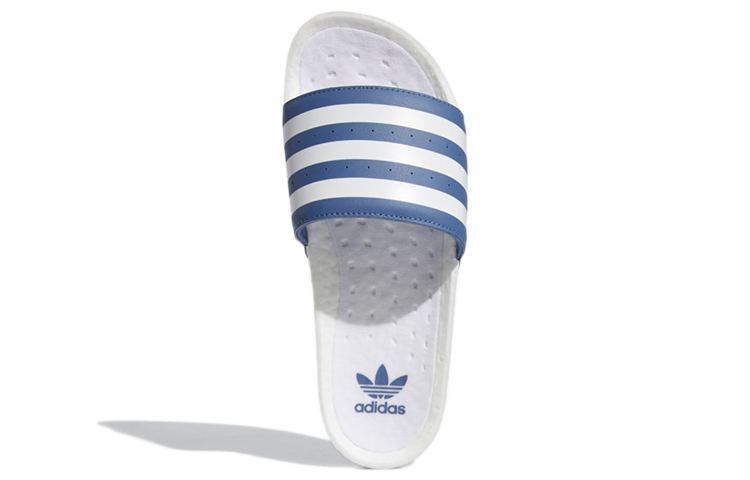Шлепанцы adidas Adilette Boost (бело-синие) — фото 5