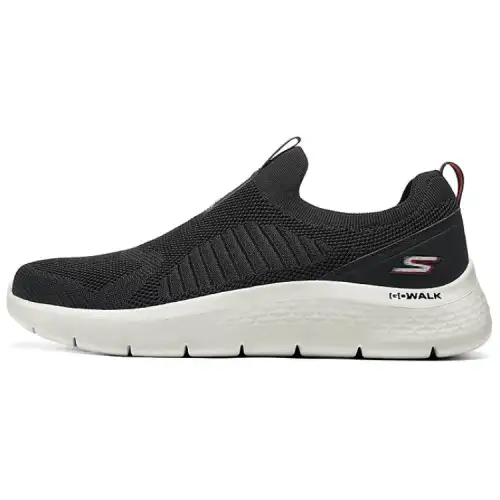 Skechers Go Walk Fle Breathable And Resilient Low top Casual Shoes Men's Black White