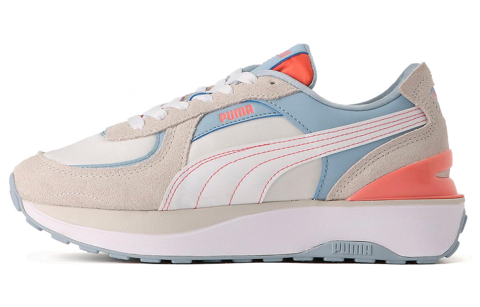 PUMA Cruise Rider Trainer Casual Shoes Women's Low Top White/Gray/Blue/Orange