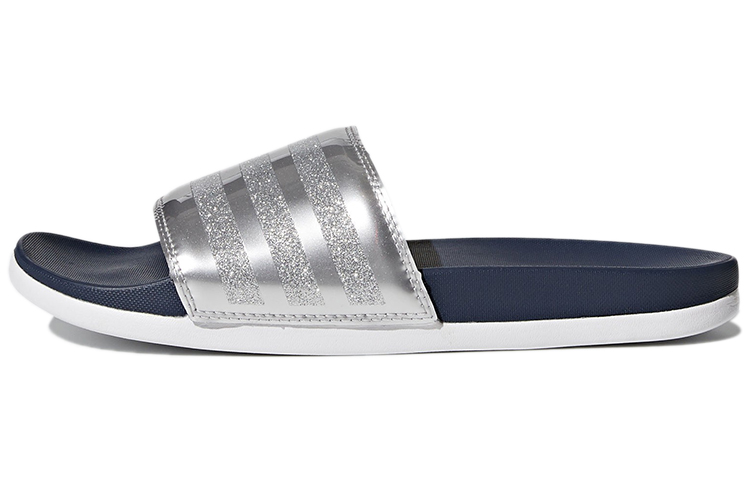 Adidas Adilette Cloudfoam Plus 'Silver Blue' Women's
