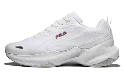 FILA Nre E3 Textile, Leather Cushioning Abrasion Resistant Coverage Support Low top Casual Shoes Unisex White