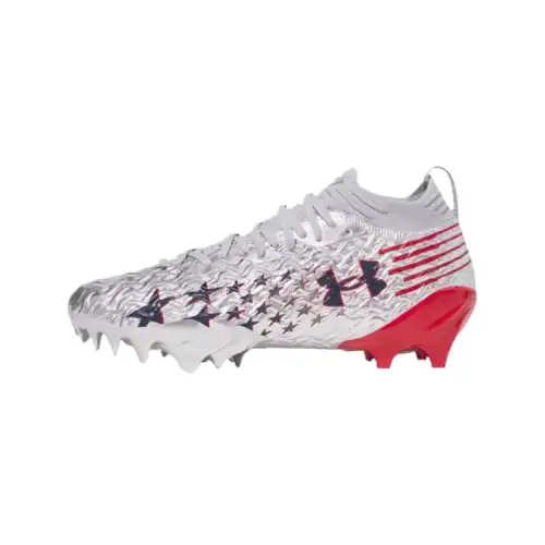 Under Armour Spotlight Pro TPU Soccer Shoes Men's Silver Red