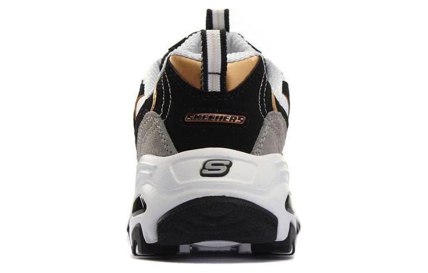 Женские кроссовки Skechers D'Lites (черно-белые) — фото 4