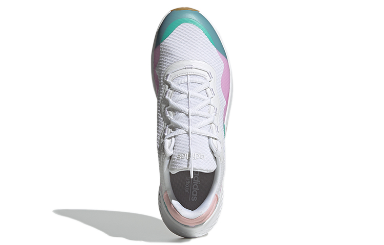 Женские кроссовки adidas neo Primrose Sleek (белый / розовый / синий) — фото 5