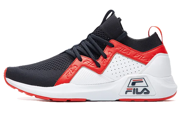 FILA Heritage FHT Low top Athletic Shoes Men's Black Red White