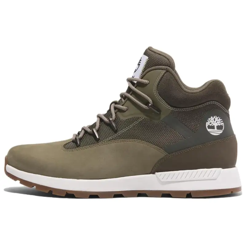 Timberland Slip Resistant Abrasion Resistant Mid top Casual Shoes Men's Olive Green