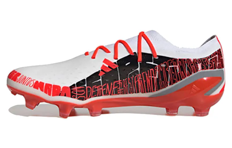 Adidas AG Artificial Ground FG Firm Ground Fabric Slip Resistant, Abrasion Resistant, Breathable Soccer Shoes Men's Red