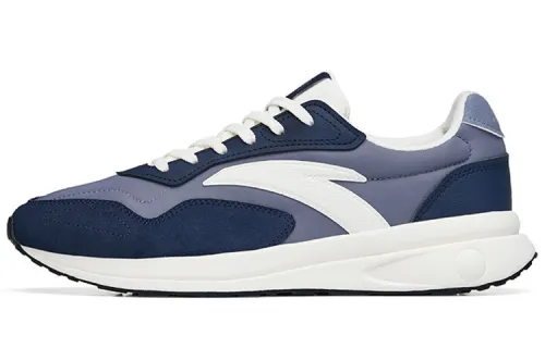 Anta HERITAGE Abrasion Resistant Low top Sports Casual Shoes Men's Gray Blue