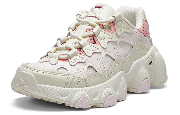 Женские кроссовки Fila FUSION Jagger (бело-розовые) — Белыйрозовый — фото 3