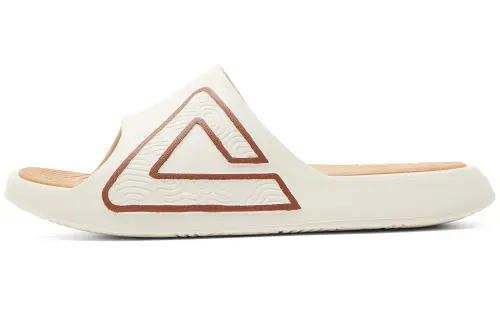 PEAK Slide Slippers Men's Canvas White/Red Brown