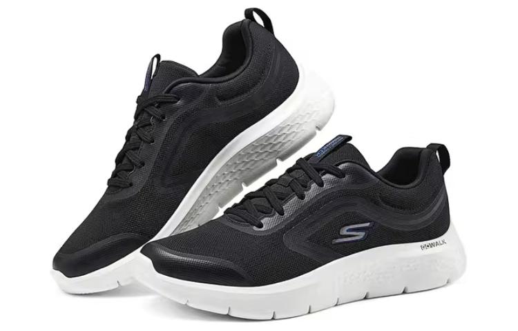 Skechers Go Walk Fle Abrasion Resistant Abrasion Resistant Low top Casual Shoes Men’s Black White