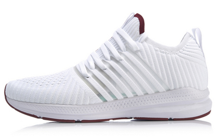 Li Ning Yufeng Cushioning Breathable Low top Running Shoes Unisex Standard White