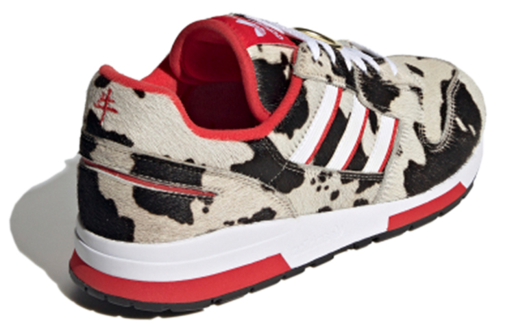 Кроссовки adidas originals ZX 420 (бежево-черные) — Бежевыйчёрныйкрасный — фото 4