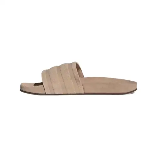 Adilette Adidas Originals Slides 'Suede Pack - Magic Beige'