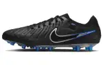 Nike Tiempo Legend 10 Leather Cushioning Slip Resistant Soccer Shoes Unisex Black