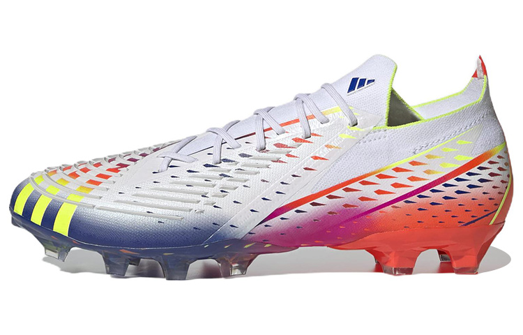 Мужские кроссовки adidas Predator Edge.1 (бело-сине-желтые)