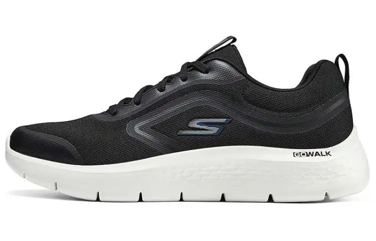 Skechers Go Walk Fle Abrasion Resistant Abrasion Resistant Low top Casual Shoes Men's Black White