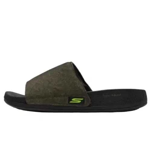 Skechers Slip Resistant Slide Slippers Men's Green