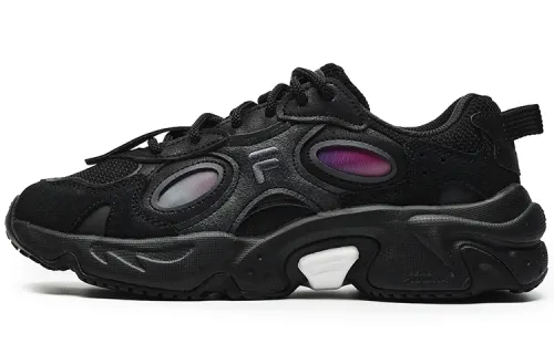 FILA FUSION Raccoon Sneakers 'Black Purple' Women's