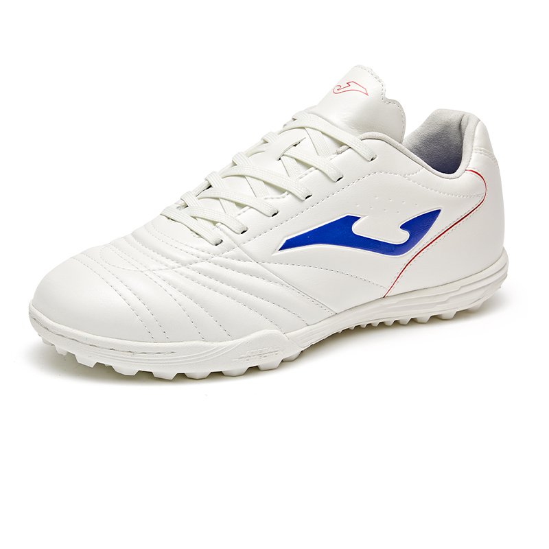Joma Aguila TF Turf Artificial Turf Kangaroo Leather Soccer Shoes Unisex White Blue