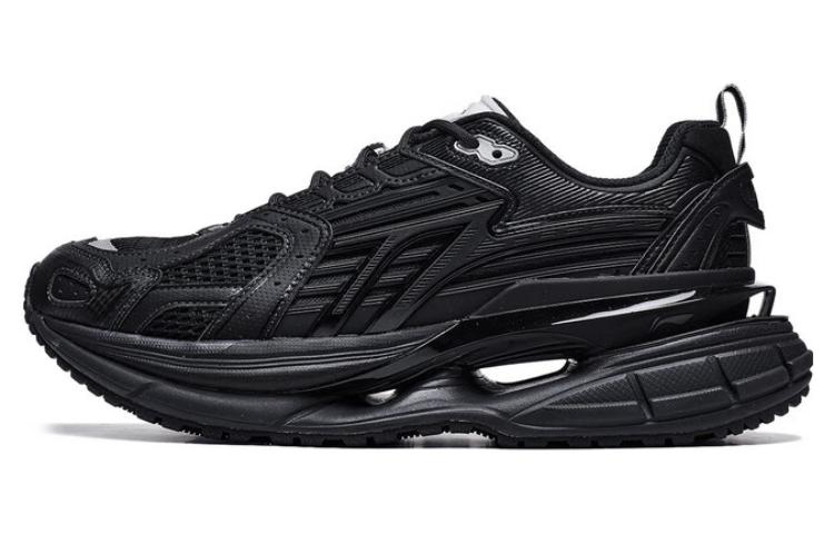 Li Ning Comet 5 Textile, Synthetic Leather Sports Slip Resistant Abrasion Resistant Low top Casual Shoes Men's Black