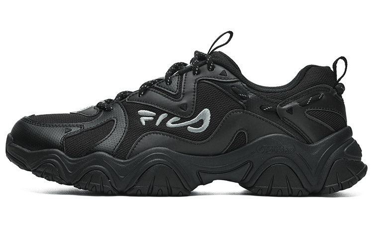 FILA Fluid 4 Cat Paw 4.0 Fabric Low top Casual Shoes Men's Jet Black