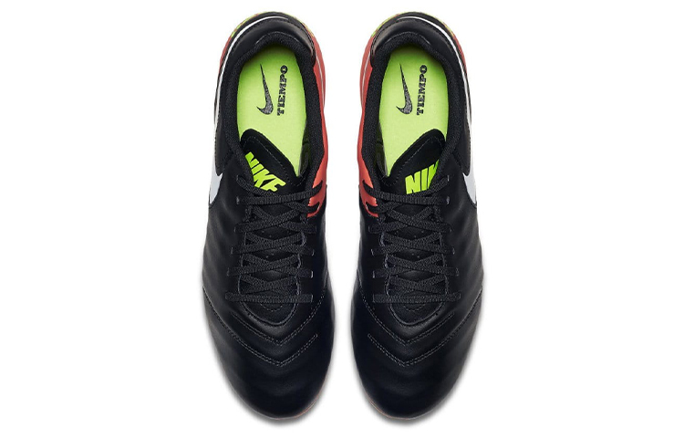Nike Tiempo Genio 2 FG Firm Ground Soccer Shoes Men’s Black Orange