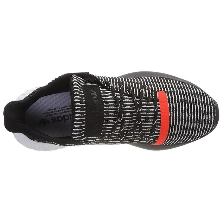 Кроссовки adidas originals Tubular Dusk (черно-бело-красные) — Чёрный / белый / красный — фото 4
