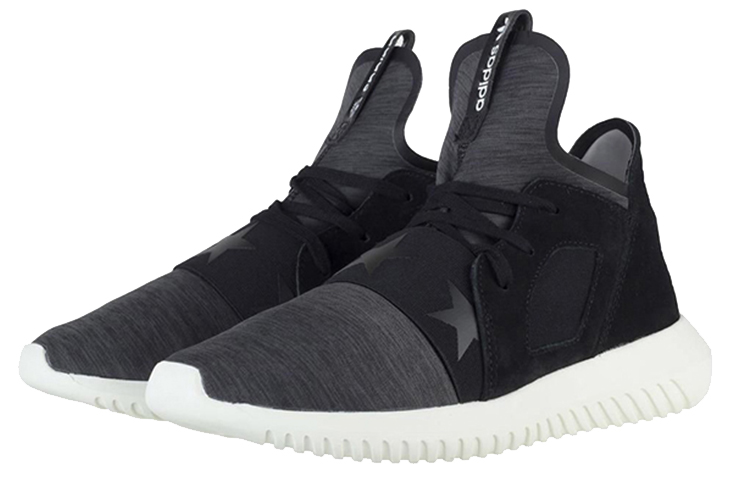Женские кеды adidas originals Tubular Defiant (черно-серые) — фото 3