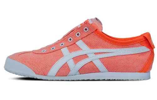 Onitsuka Tiger MEXICO 66 Slip On Cushioning Slip Resistant Abrasion Resistant Low top Casual Shoes Women's Orange White