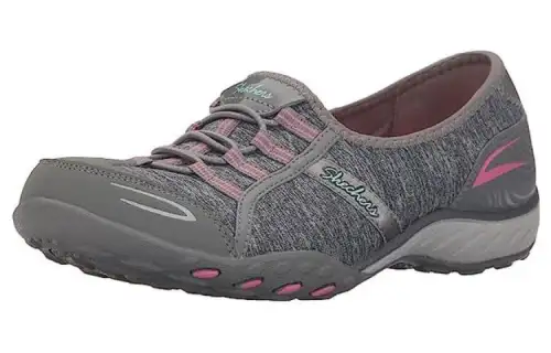 Skechers Comfortable Wear resistant And Lightweight Low top Casual Shoes Women's Gray