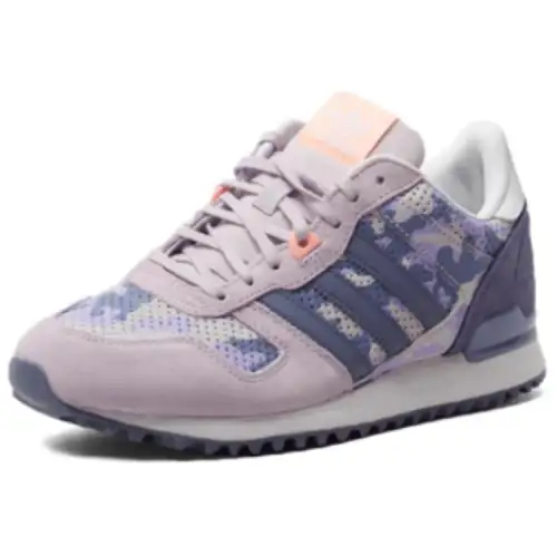 Adidas Originals ZX 700 Slip Resistant Abrasion Resistant Low top Casual Shoes Women's Purple