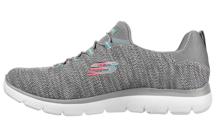 Skechers Summits Flyness Fabric Low top Casual Shoes Women's Gray White