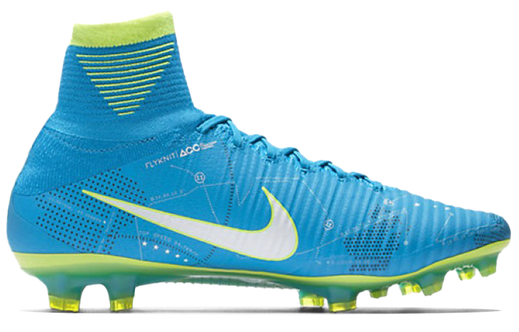 Мужские бутсы Nike Mercurial Superfly 5 (сине-зеленый) — Синий / зелёный — фото 2