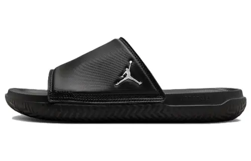 Jordan Play Slide Black Metallic Silver