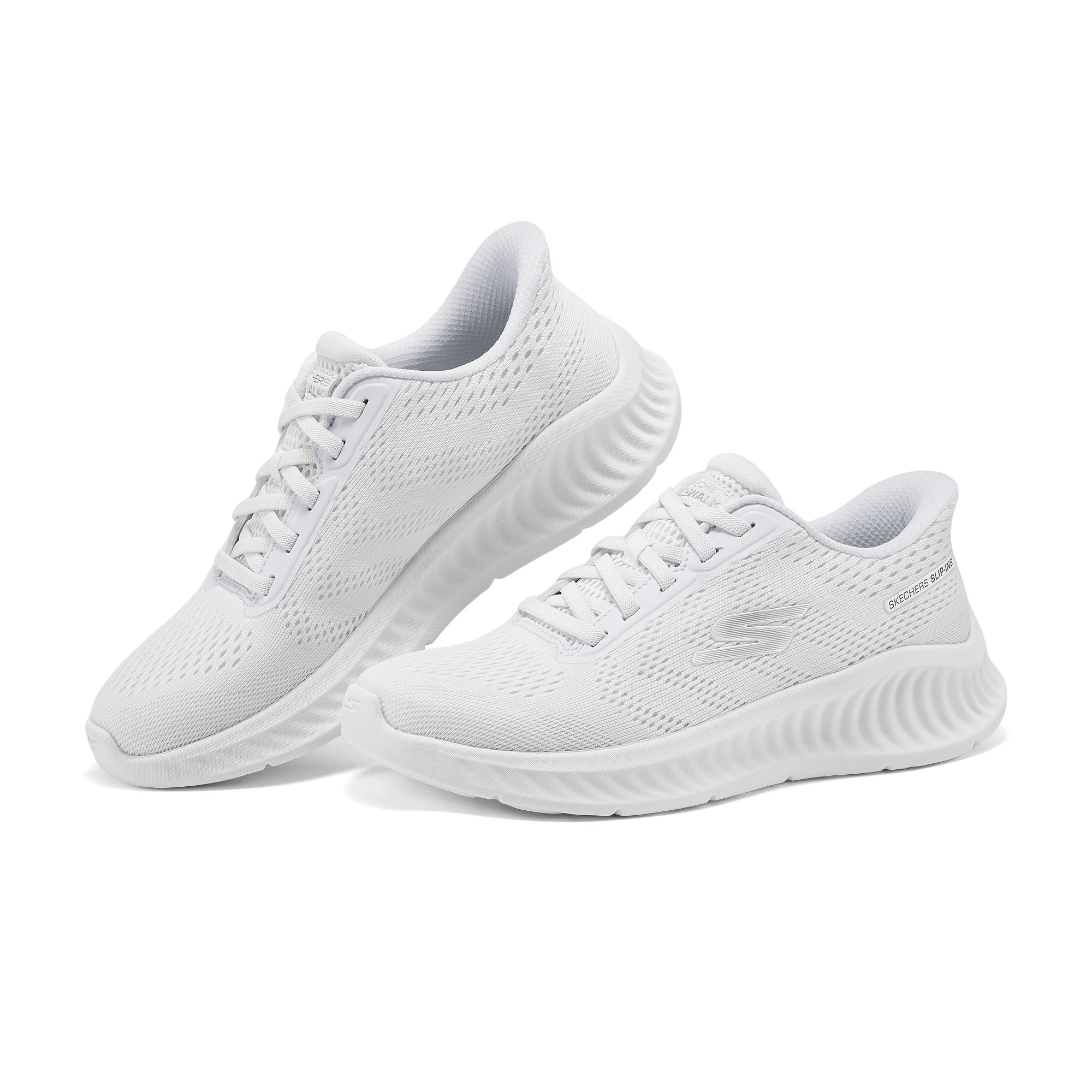 Skechers Women’s GO WALK Fabric Low top Casual Shoes Women’s White