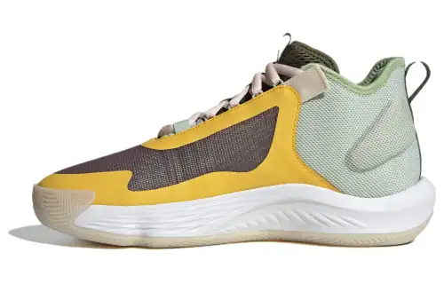 Adidas Originals ADIZERO SELECT Cushioning, Wear Resistant Mid top Casual Shoes Men's Yellow Green Brown