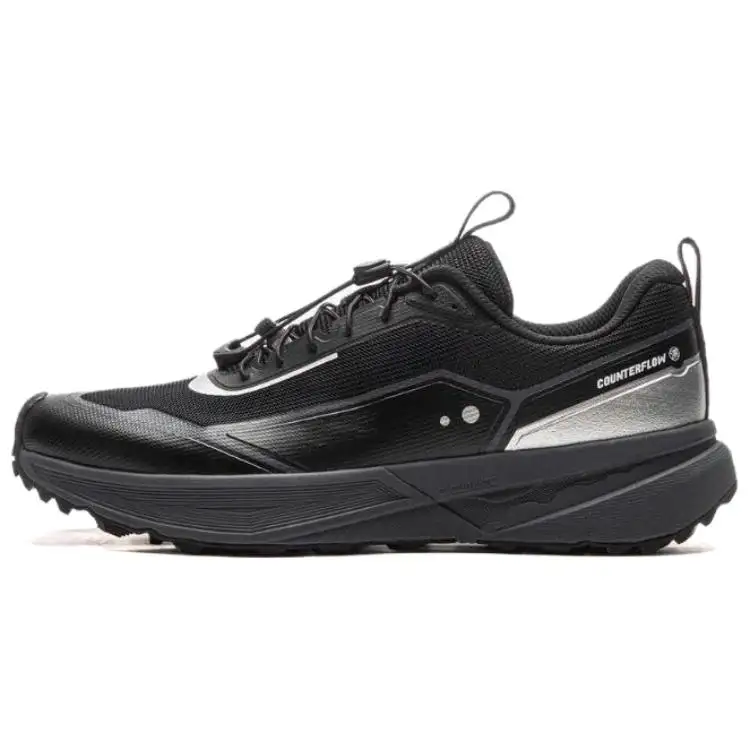Li Ning CF Tracing Walking Landscape Slip Resistant, Abrasion Resistant, Breathable Low top Casual Shoes Men's Black