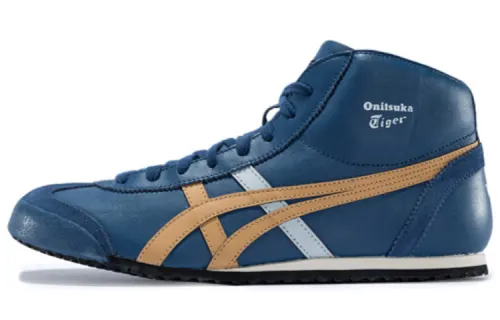 Onitsuka Tiger Mexico Mid Runner Cow Leather, Leather Cushioning Slip Resistant Abrasion Resistant