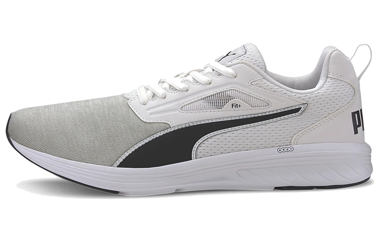 PUMA Nrgy Rupture Cushioning Abrasion Resistant Breathable Low top Casual Shoes Unisex Gray White Black