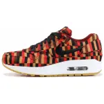 Nike Air Max 1 Abrasion Resistant Low top Casual Shoes Unisex White Black
