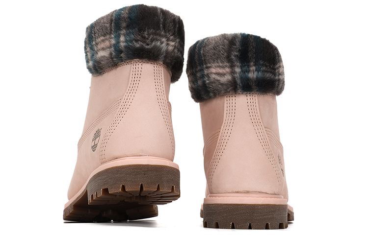Timberland Lindon Woods 6 Inch Waterproof Boot 'Pink Nubuck And Black Printed Collar' Women's