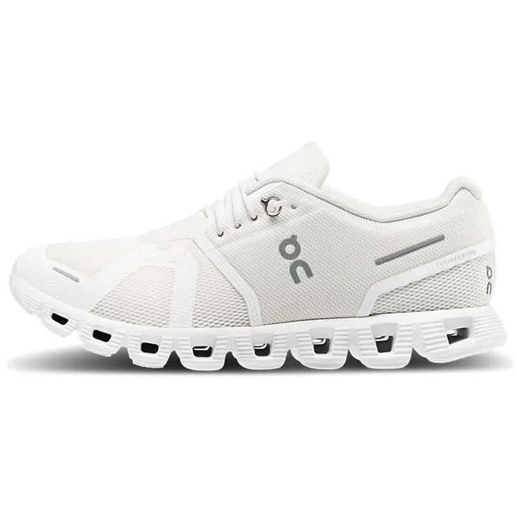 On Cloud 5 Mesh Low top Casual Shoes Women's Unstained Natural White