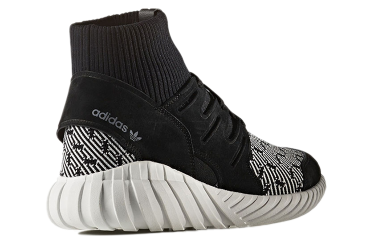 Кроссовки adidas originals Tubular (черно-белые) — Чёрный / белый — фото 4