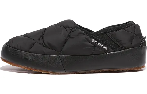 Columbia Textile, Synthetic Leather Slip on Slip Resistant Lightweight Thermal Low top Casual Shoes Women's Black