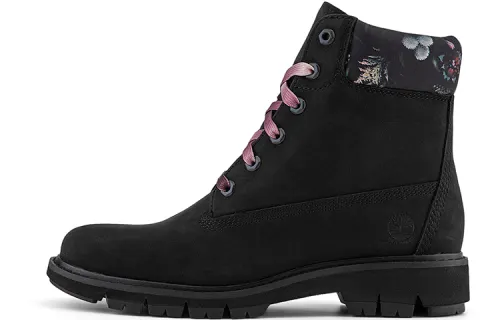 Timberland Lucia Way 6 Inch Charm Waterproof Boot 'Black Nubuck' Women's