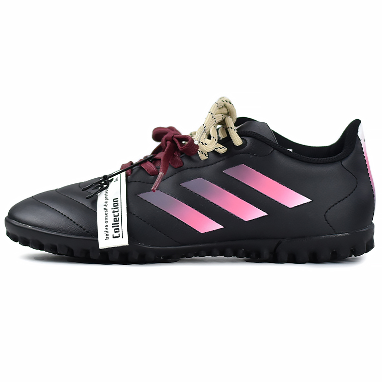 Adidas GOLETTO 8 TF Turf Soft Ground Firm Ground Abrasion Resistant Soccer Shoes Unisex Black Pink