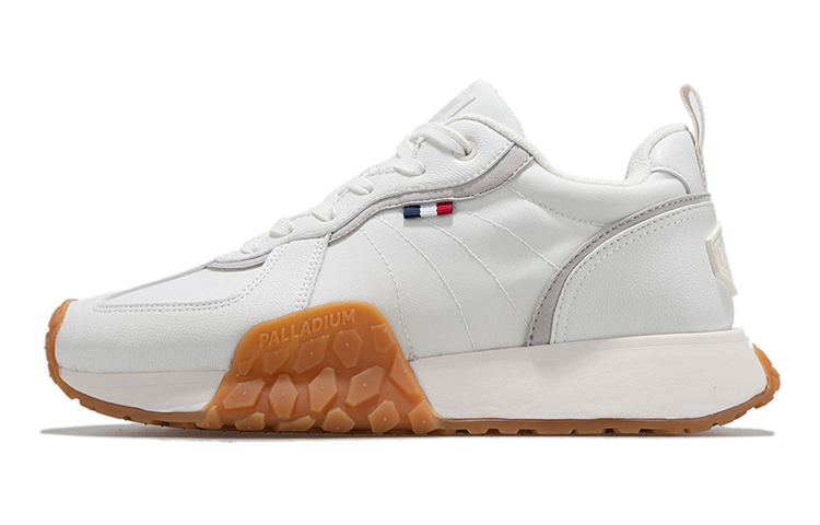 Palladium Troop Runner EC Fabric Low top Casual Shoes Unisex White Khaki